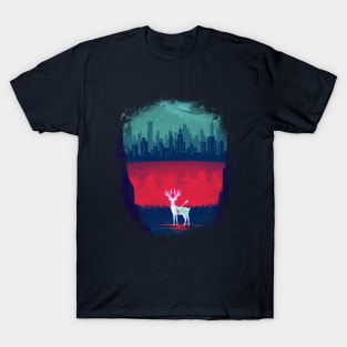 Deer in city T-Shirt